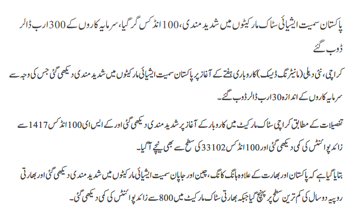 Pakistan smet asiaee stock markets main shadeed mandi